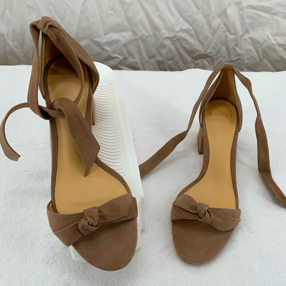 Alexandre Birman Suede Bow Sandal.